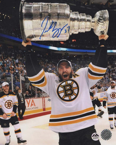 Patrice Bergeron Autographed 8x10 Photo - Stanley Cup
