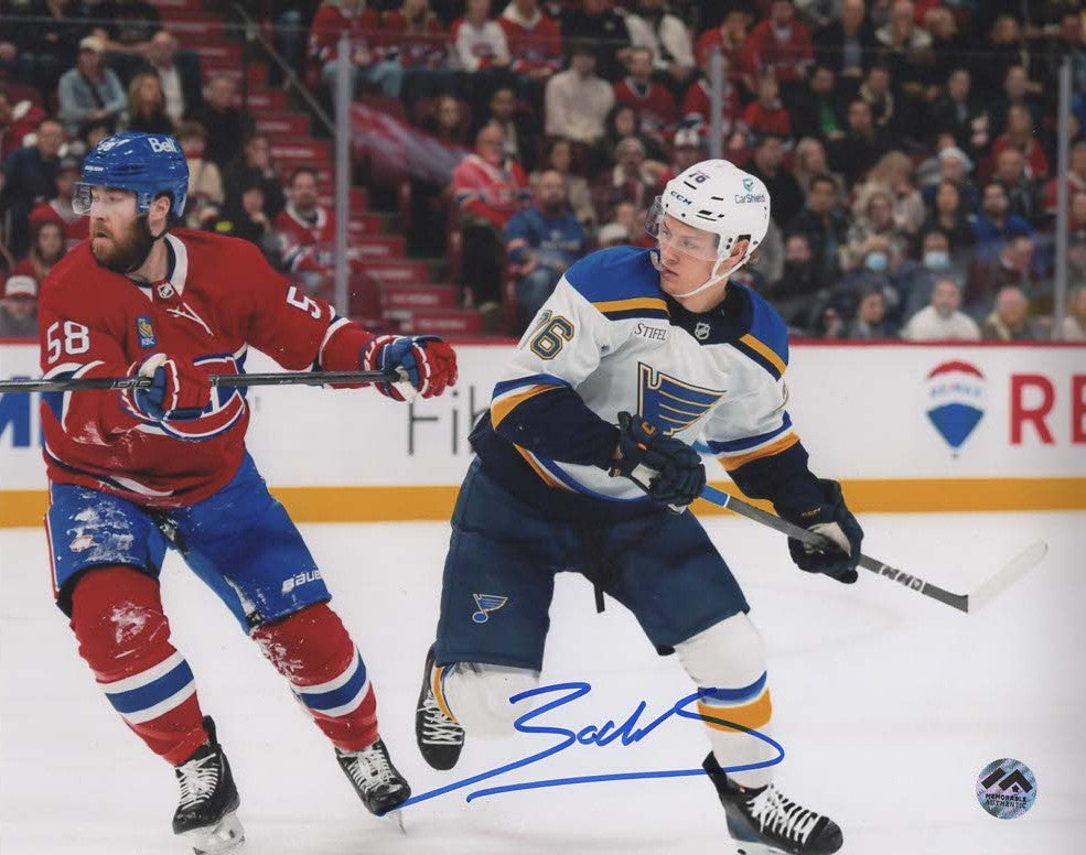 Zachary Bolduc Autographed 8x10 Photo - vs Savard
