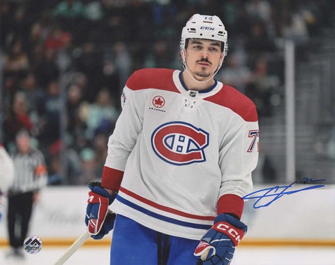 Arber Xhekaj Autographed 8x10 Photo - White Jersey