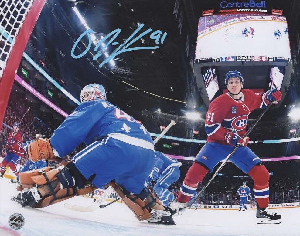 Oliver Kapanen Autographié Photo 8x10 - Vue Net