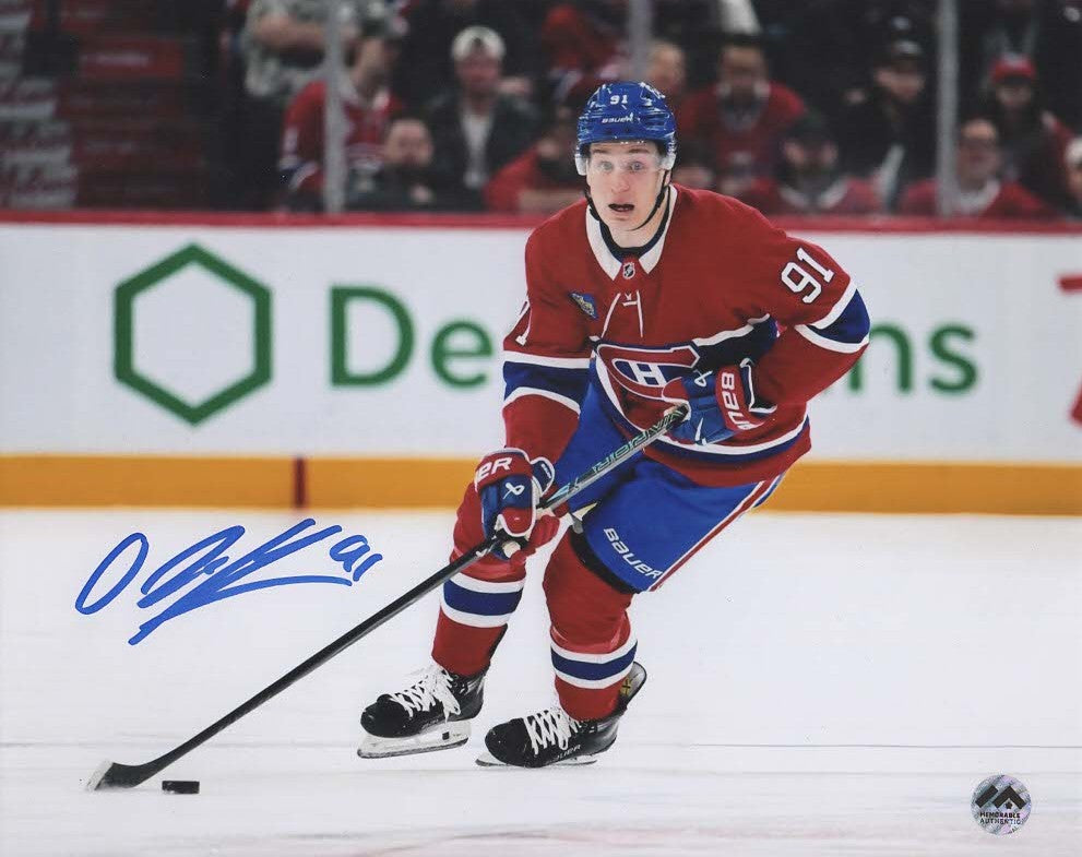 Oliver Kapanen Autographié Photo 8x10 - Action