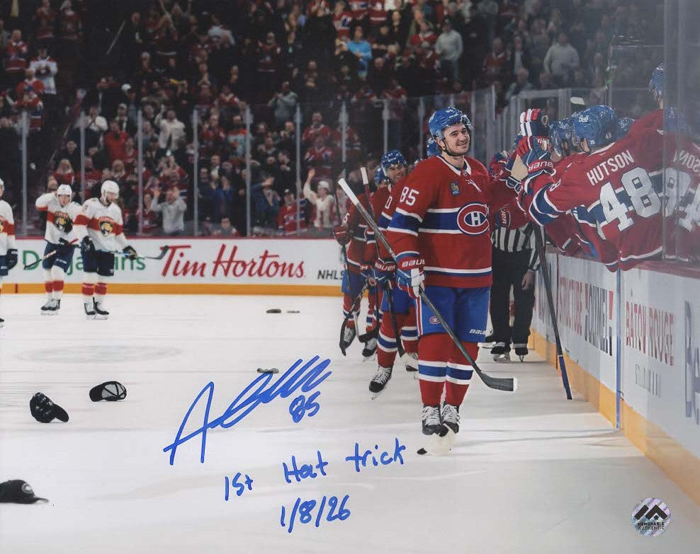 Alexandre Texier Autographed & Inscribed 8x10 Photo - Celebration