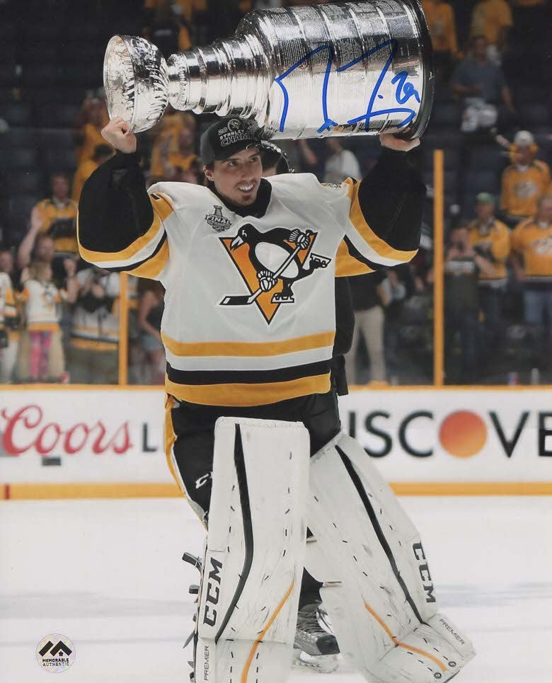 Marc-Andre Fleury Autographed 8x10 Photo - Stanley Cup