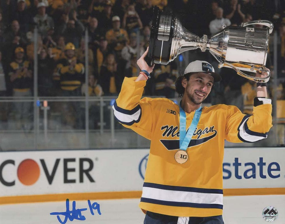 Michael Hage Autographed 8x10 Photo - Cup (Michigan)