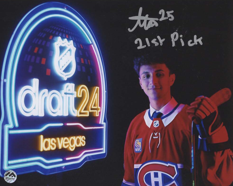 Michael Hage Autographed & Inscribed 8x10 Photo - Draft