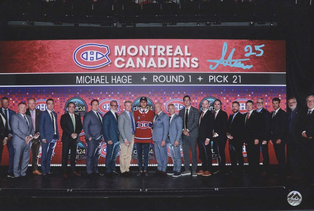 Michael Hage Autographed 8x12 Photo - Draft