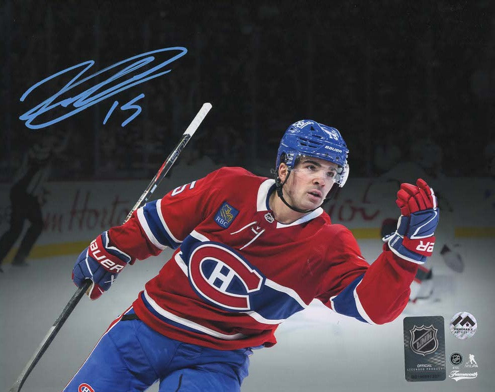 Alex Newhook Autographed 8x10 Photo - Blackout