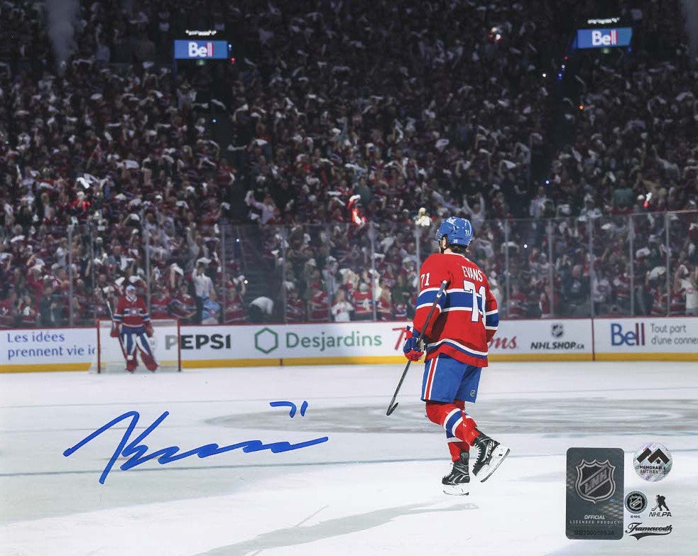 Jake Evans Autographed 8x10 Photo - Goal