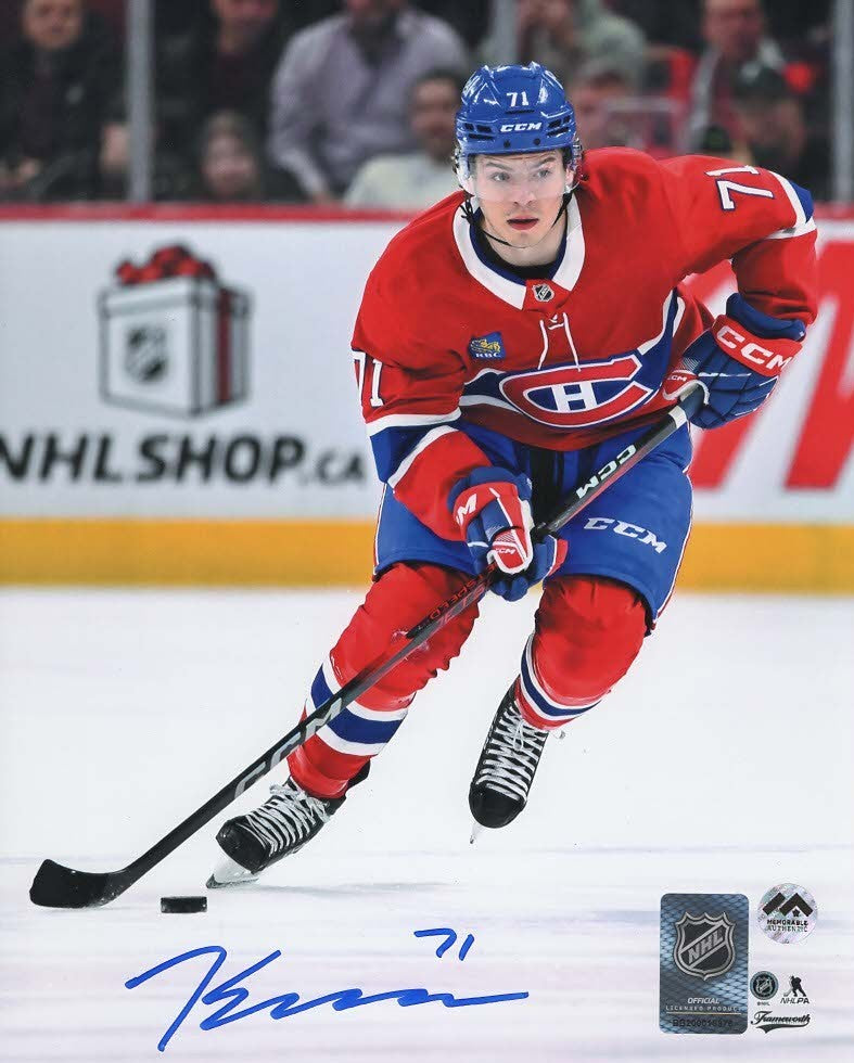 Jake Evans Autographed 8x10 Photo - Action