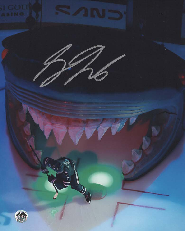 Sam Dickinson Autographed San Jose Sharks 8x10 Photo - Entrance