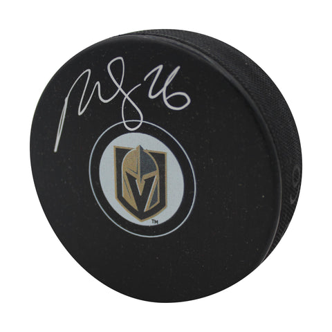 Paul Stastny Autographed Puck - Logo