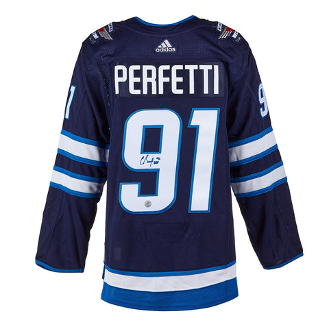 Cole Perfetti Autographed Winnipeg Jets Adidas Authentic Jersey