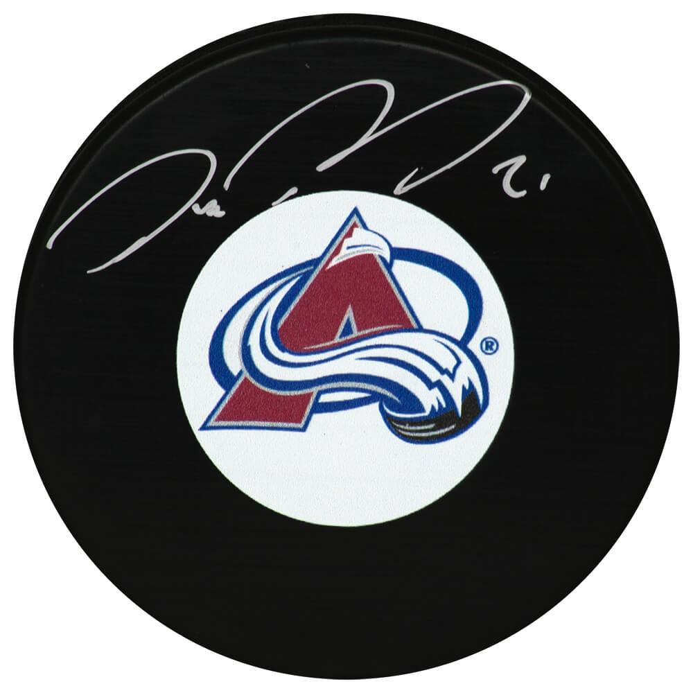 Peter Forsberg Colorado Avalanche Autographed Puck - Logo