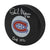 Phil Myre Autographed & Inscribed Puck - Logo