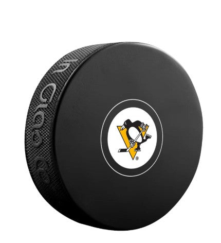 PRE-ORDER - Marc-Andre Fleury Autographed Puck - Logo (Pittsburgh)