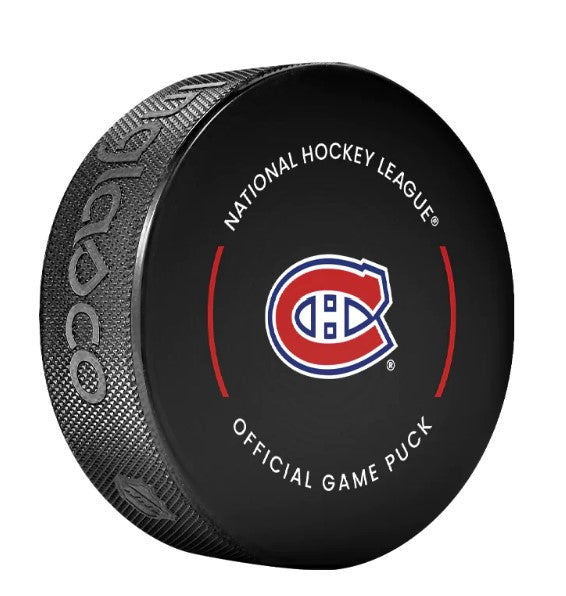 PRÉCOMMANDE - Jacob Fowler Autographié Puck - Officiel