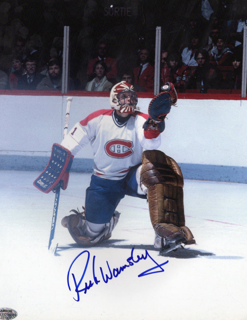 Rick Wamsley Autographed 8x10 Photo - Action