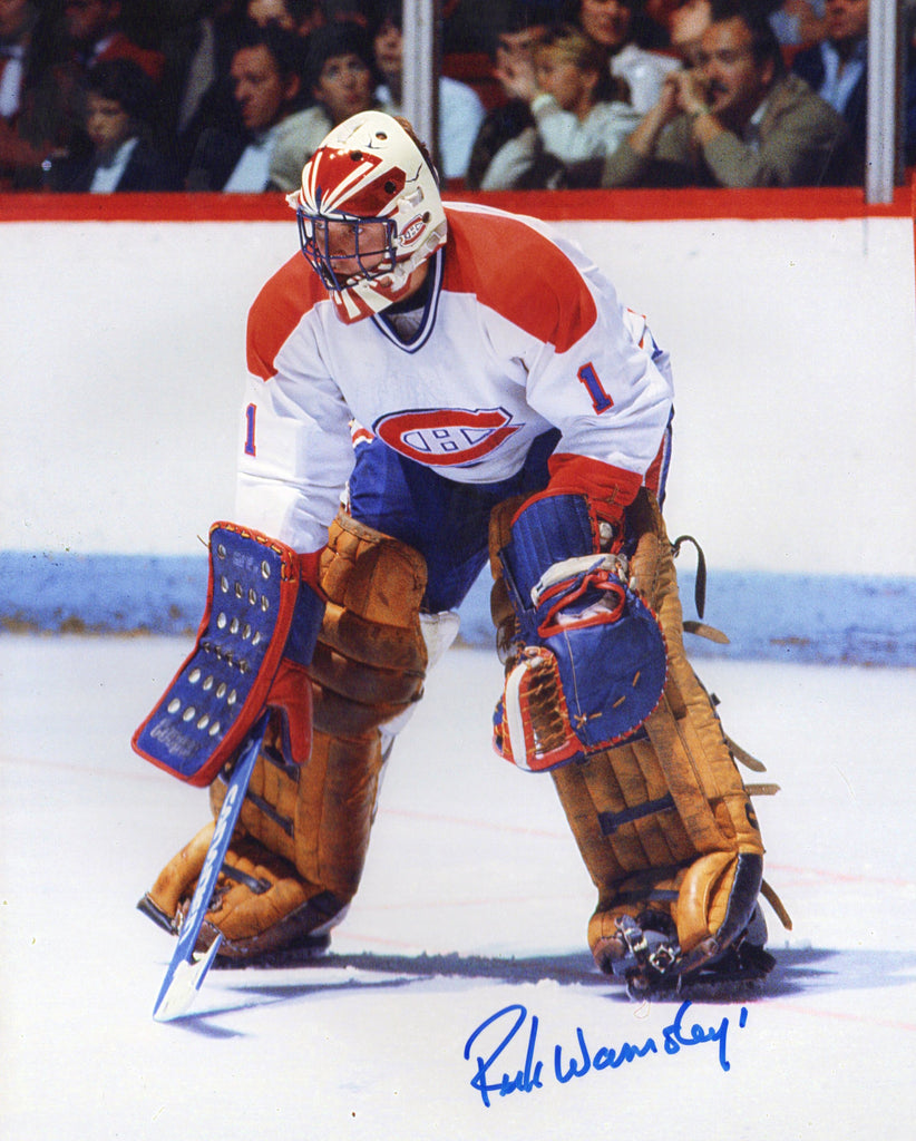 Rick Wamsley Autographed 8x10 Photo - Action (2)