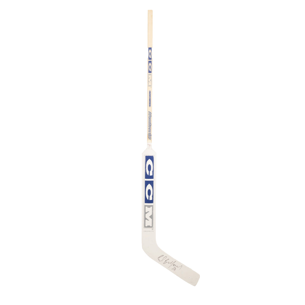 (PAST AUCTION) <br> Lot 99: Ed Belfour Autographed Game Issued CCM Stick - Toronto Maple Leafs