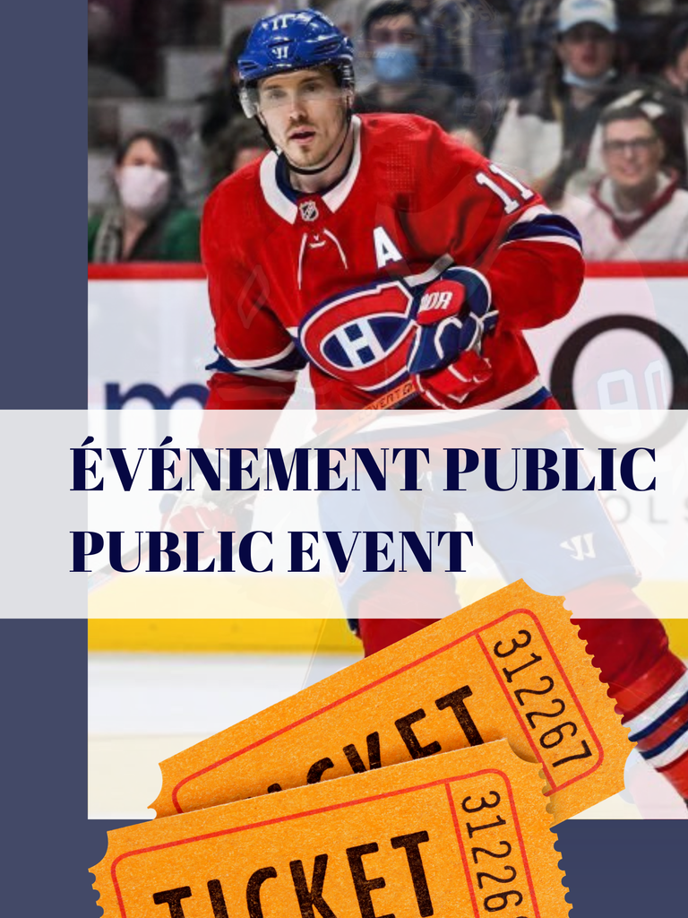 BILLET ÉVÉNEMENT PUBLIC / PUBLIC SIGNING TICKET - BRENDAN GALLAGHER