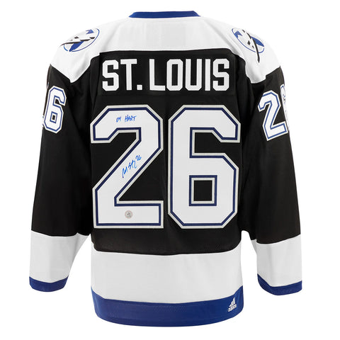 Martin St Louis  Autographed Tampa Bay Lightning Adidas Jersey