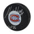 Stephane Richer Autographed & Inscribed Puck - Logo