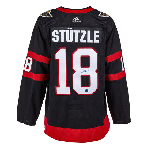 Tim Stutzle Autographed Ottawa Senators Black Adidas Authentic Jersey