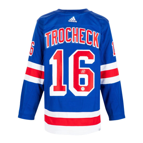 Vincent Trocheck Autographed New York Rangers Blue adidas Jersey