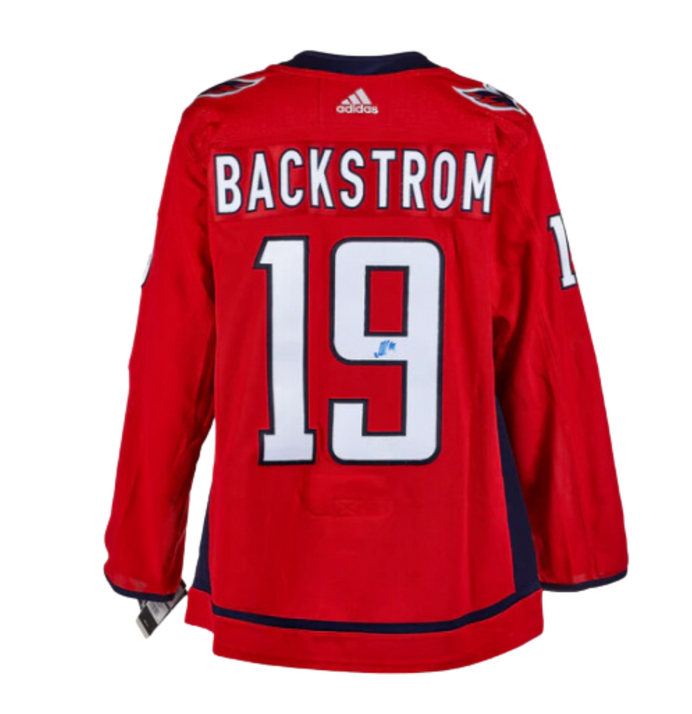 Nicklas Backstrom Autographed Red Adidas Authentic Jersey – Memorable ...