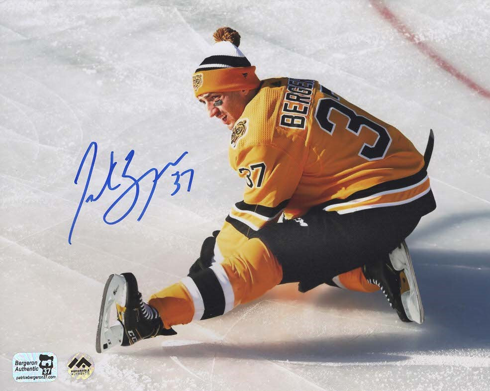 Patrice Bergeron Autographed 16x20 Photo - Winter Classic