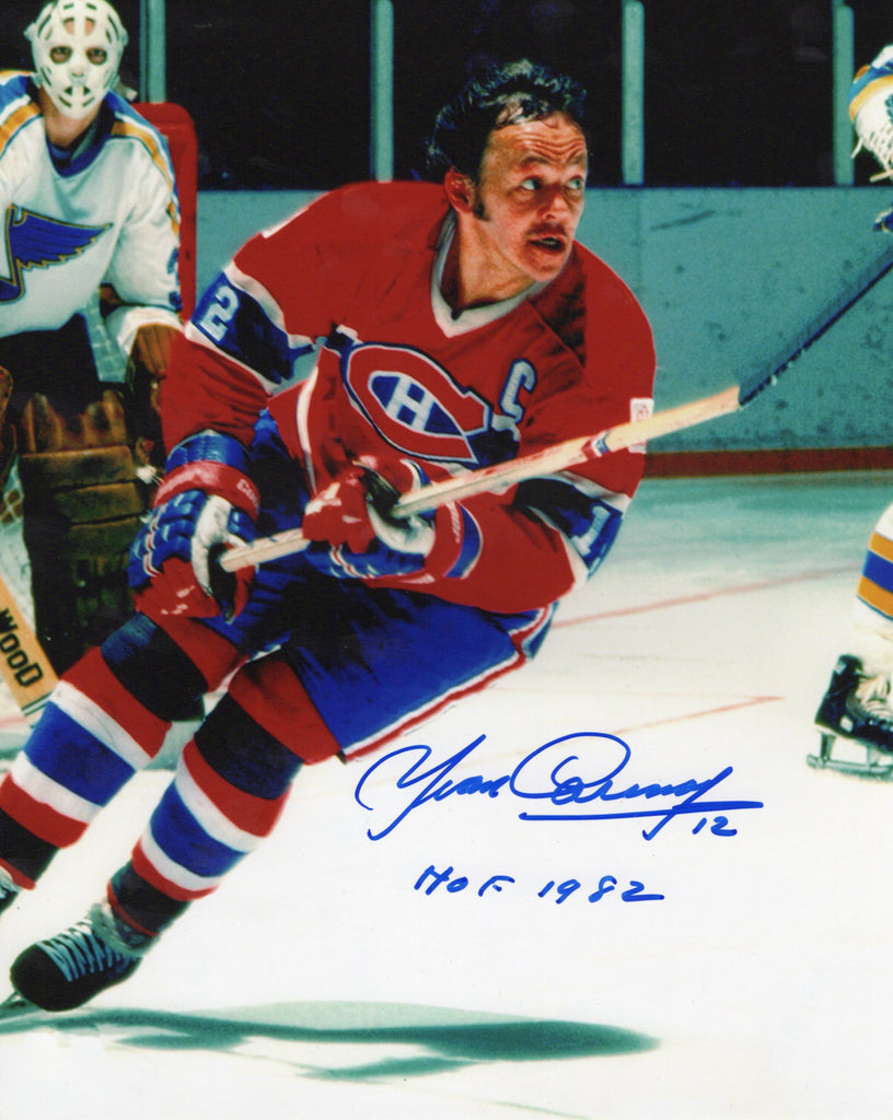 Yvan Cournoyer Autographed & Inscribed 8x10 Photo - Action (2)