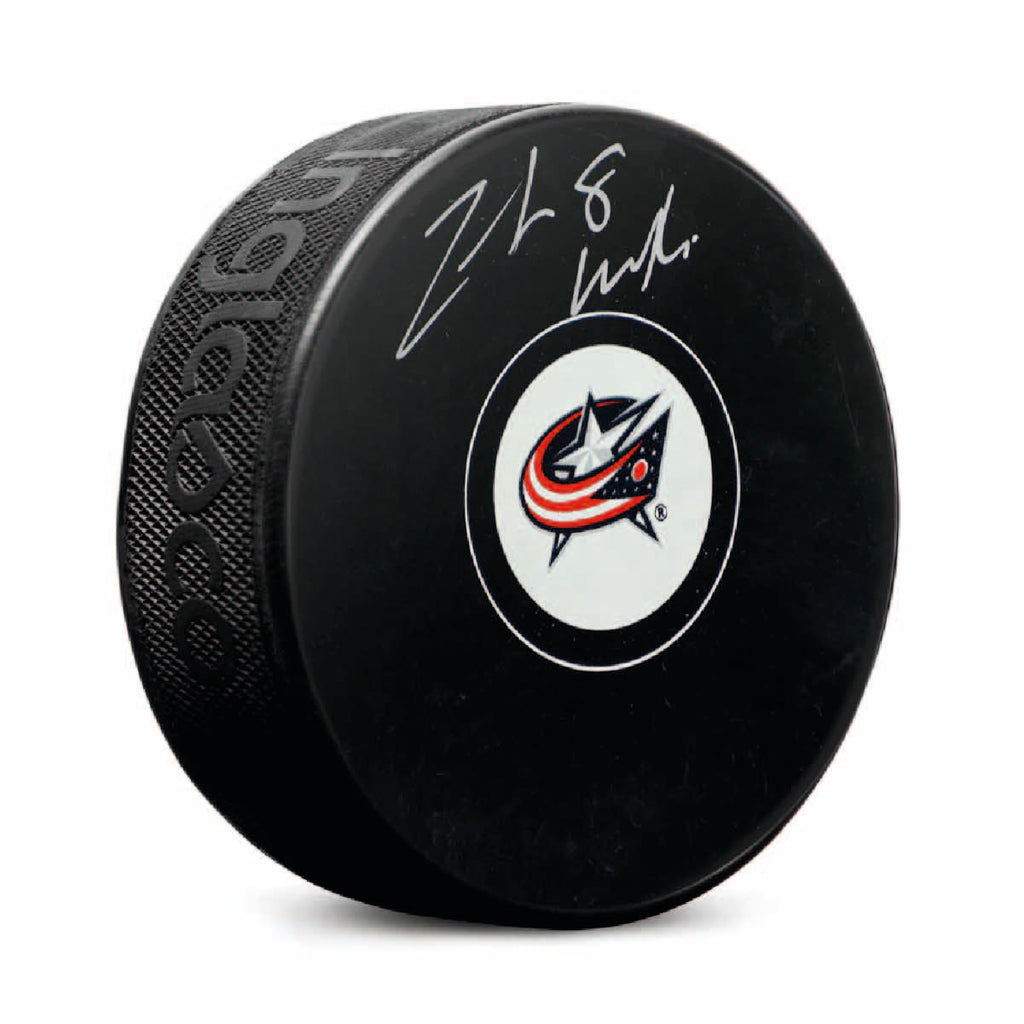 Zach Werenski Autographed Columbus Blue Jackets Puck - Logo