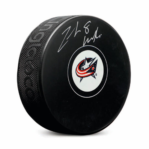 Zach Werenski Autographed Columbus Blue Jackets Puck - Logo