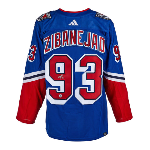Mika Zibanejad Autographed New York Rangers Reverse Retro 2.0 Adidas Authentic Jersey