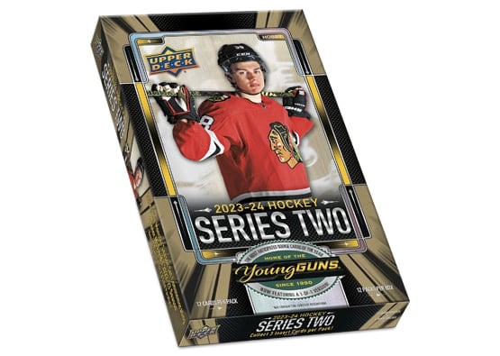 (PAST AUCTION) <br> LOT 19: 2023-24 UPPER DECK SERIES 2 HOBBY BOX - CONNOR BEDARD ROOKIE YOUNG GUNS ROOKIE YEAR