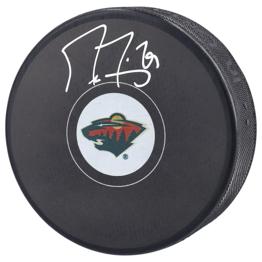 PRE-ORDER - Marc-Andre Fleury Autographed Puck - Logo (Wild)