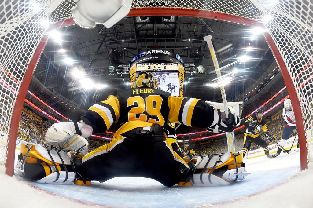 PRE-ORDER - Marc-Andre Fleury Autographed Photo - Net View