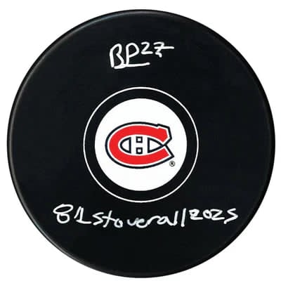 Bryce Pickford Autographed & Inscribed Puck - Logo