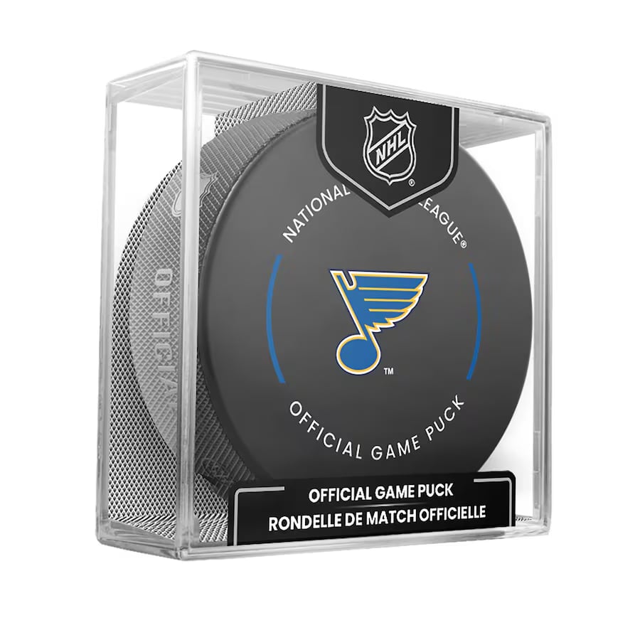 PRE-ORDER - Zachary Bolduc Autographed Puck - Official (St.Louis)
