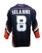 Teemu Selanne Autographed Black Reebok Replica Jersey