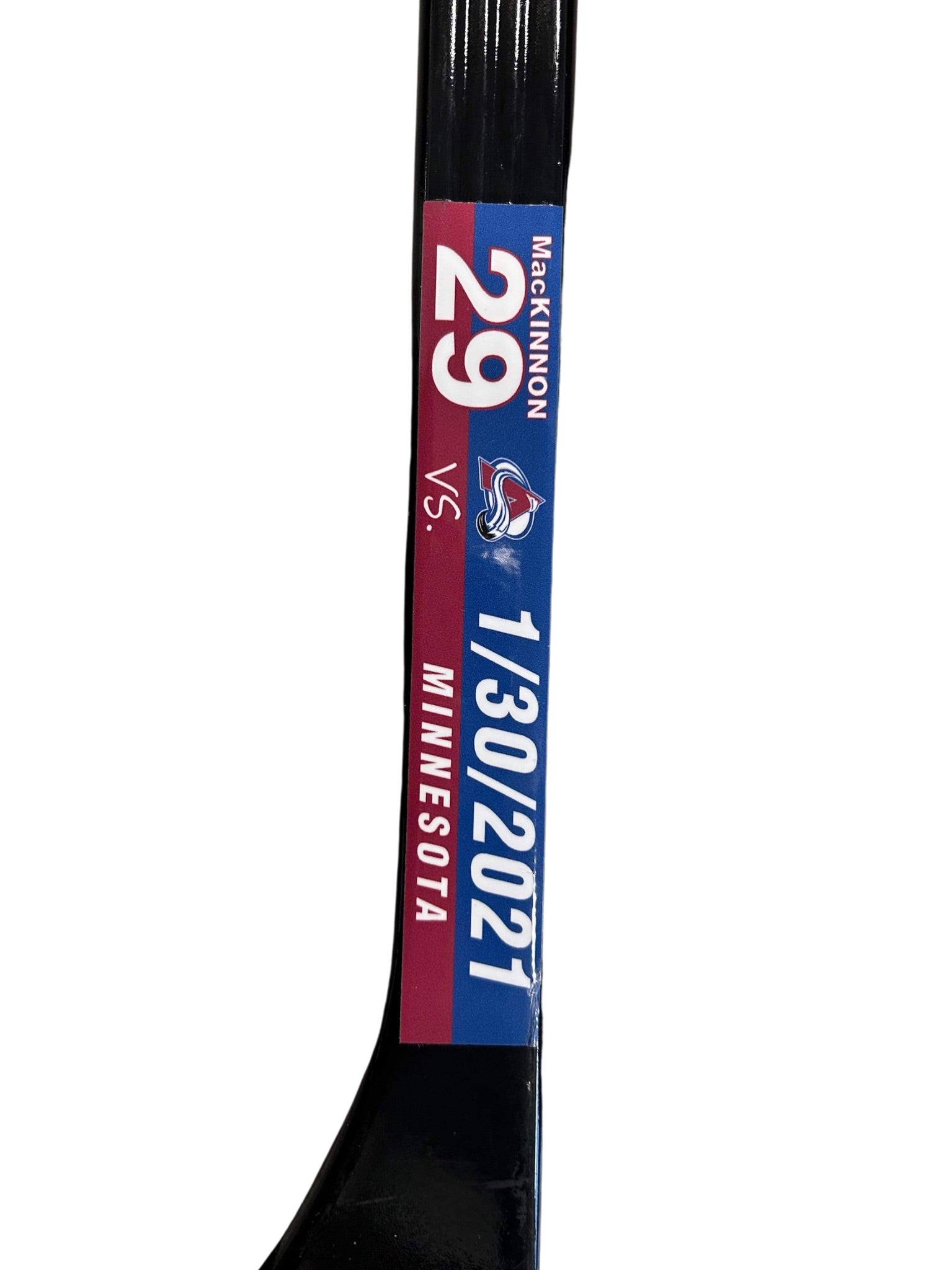 Game Used Authentic Autographed Nathan Mackinnon Stick
