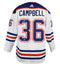 (PAST AUCTION) <br>Lot 32: Jake Campbell Autographed Adidas Authentic White Jersey