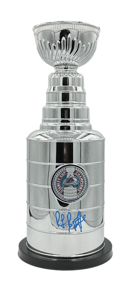 (PAST AUCTION) <br> LOT 108: RAYMOND BOURQUE AUTOGRAPHED  14" STANLEY CUP REPLICA