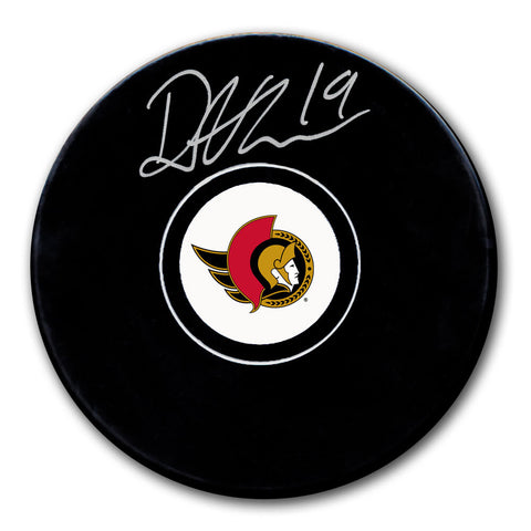 Drake Batherson Ottawa Senators Autographed Puck - Logo