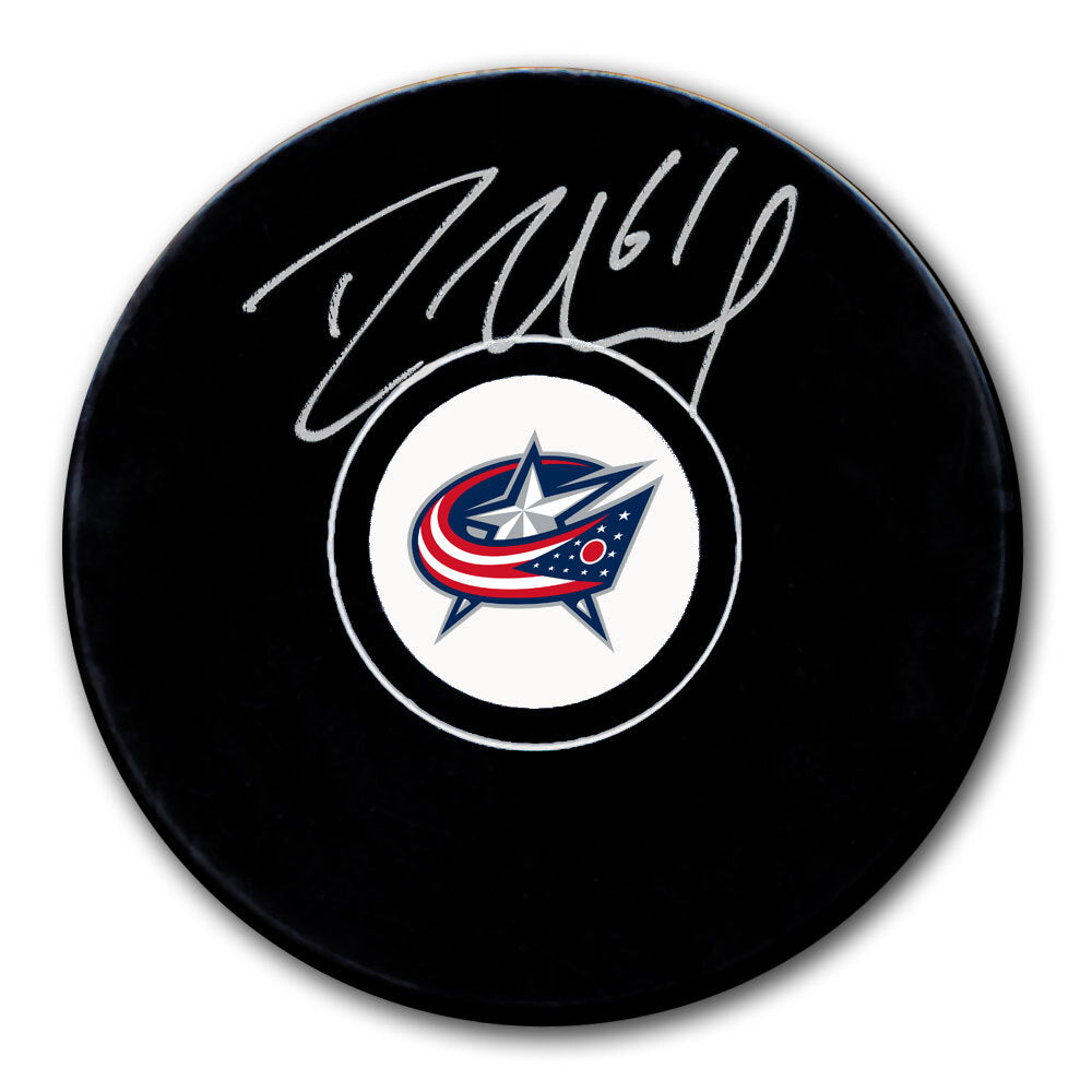 Rick Nash Columbus Blue Jackets Autographed Puck - Logo