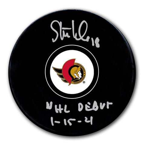 Tim Stutzle Ottawa Senators Autographed & Inscribed Puck - Logo