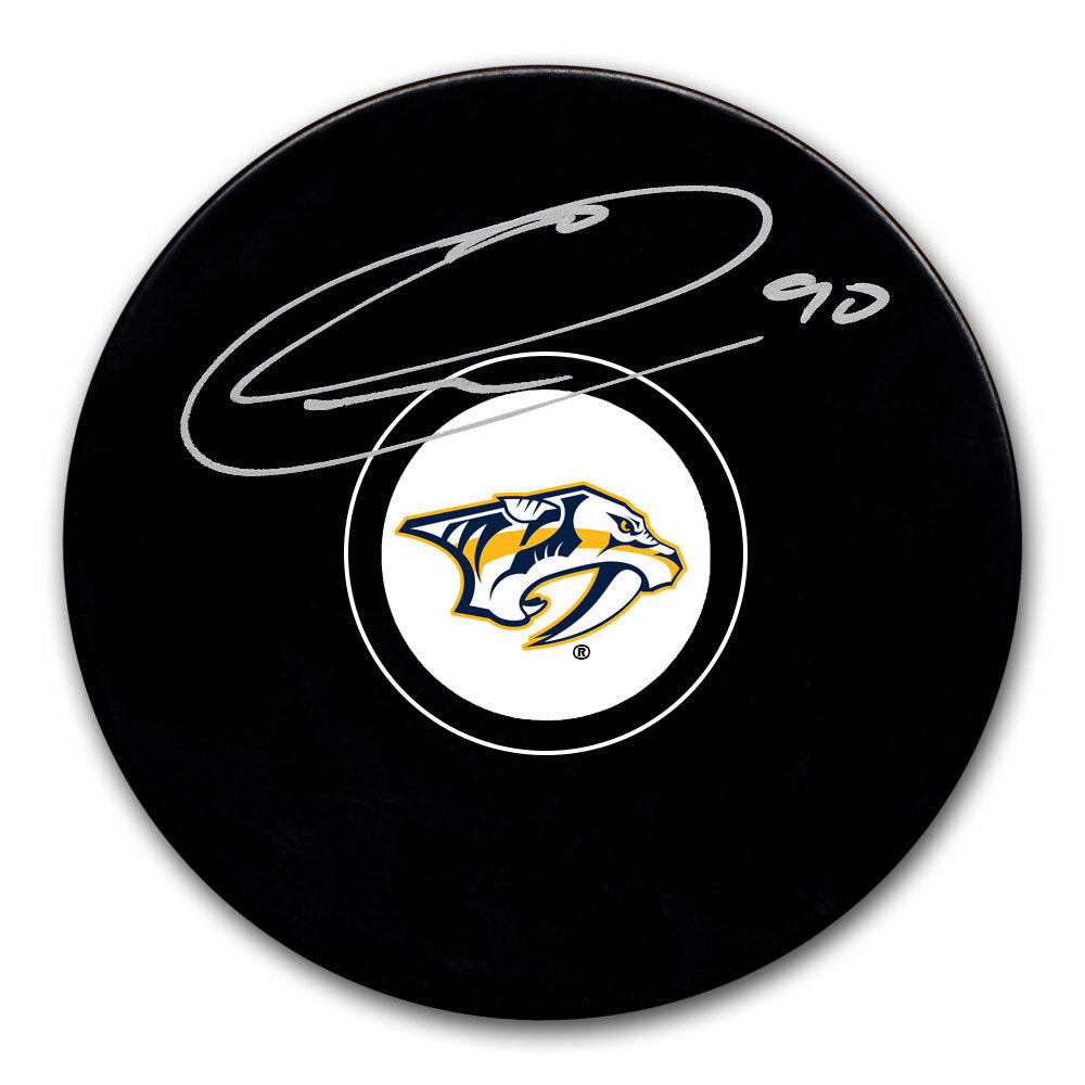 Ryan O’Reilly Nashville Predators Autographié Puck - Logo