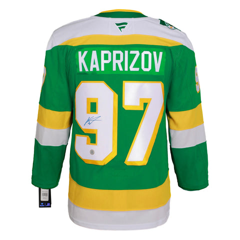 Kirill Kaprizov Autographed Minnesota Wild Alternate Fanatics Premium Jersey