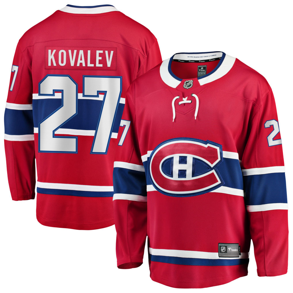 PRE-ORDER - Alexei Kovalev Autographed Fanatic Breakaway Jersey - Montreal