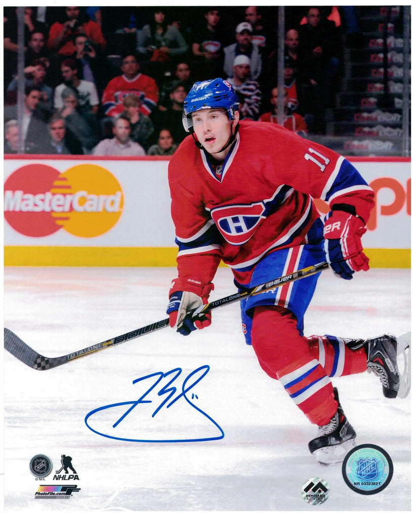 Brendan Gallagher Autographed 8X10 Photo - Action